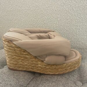PALOMA BARCELÒ Ciane Sandals Slip On Shoes Size 40 Spain Womens 9.5 US Wedge